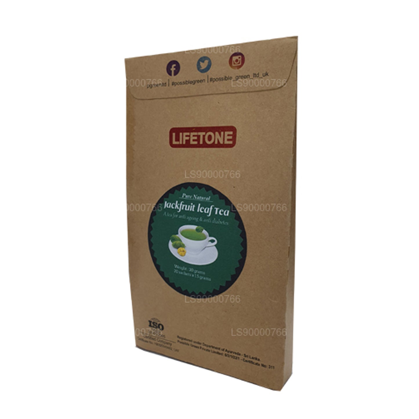 Té de hojas de yaca Lifetone (40 g)