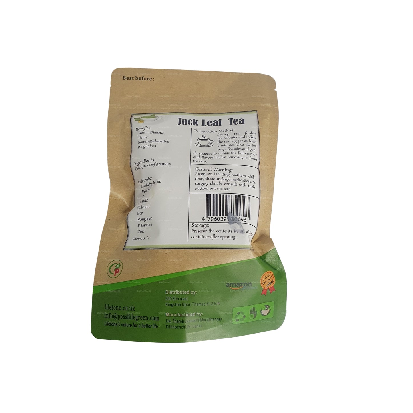 Té de hojas de yaca Lifetone (40 g)