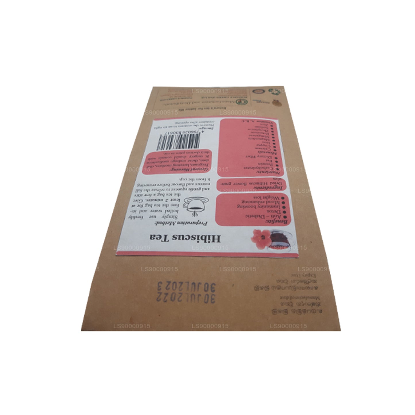 Té de flor de hibisco Lifetone (30 g)