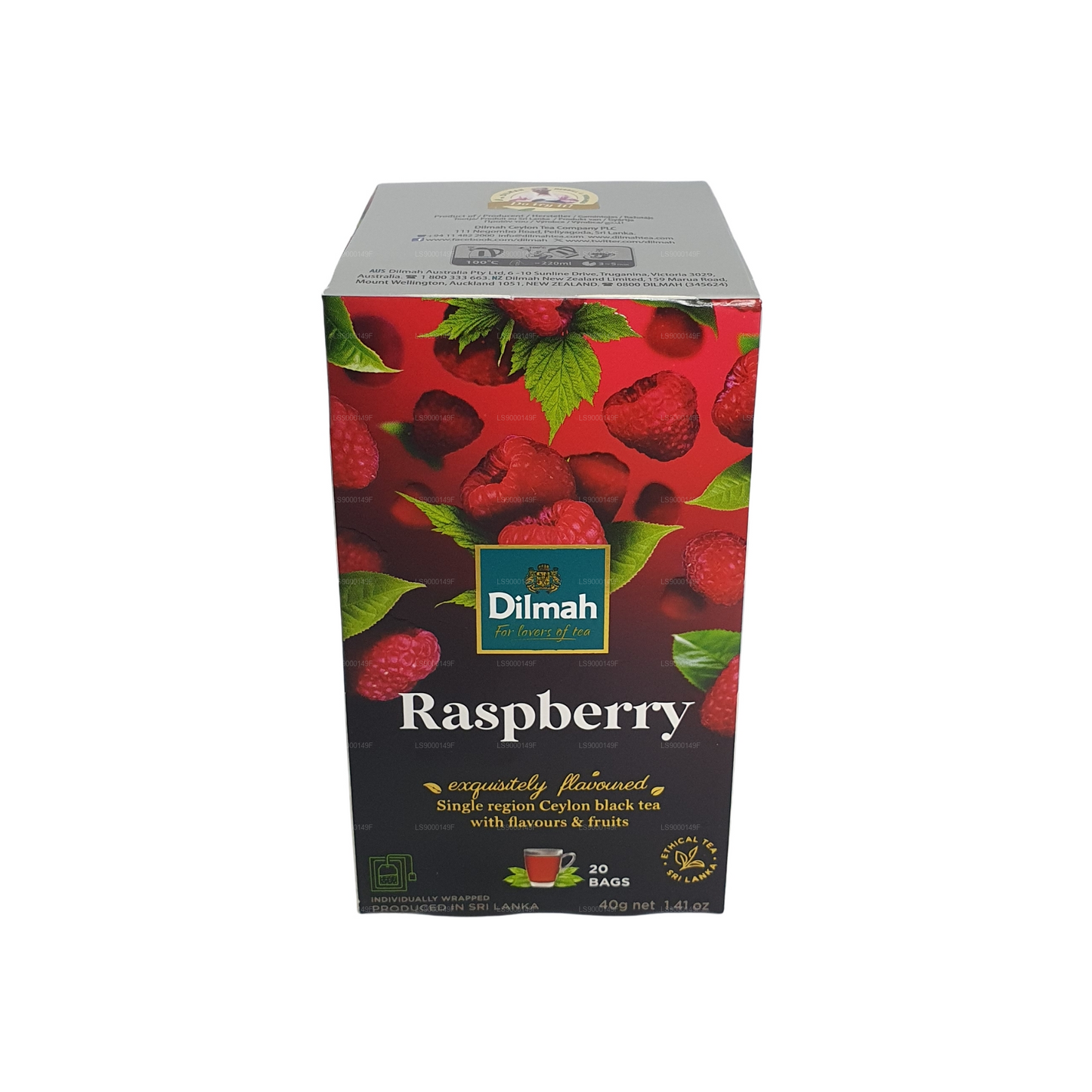 20 bolsitas de té Dilmah Raspberry (30 g)