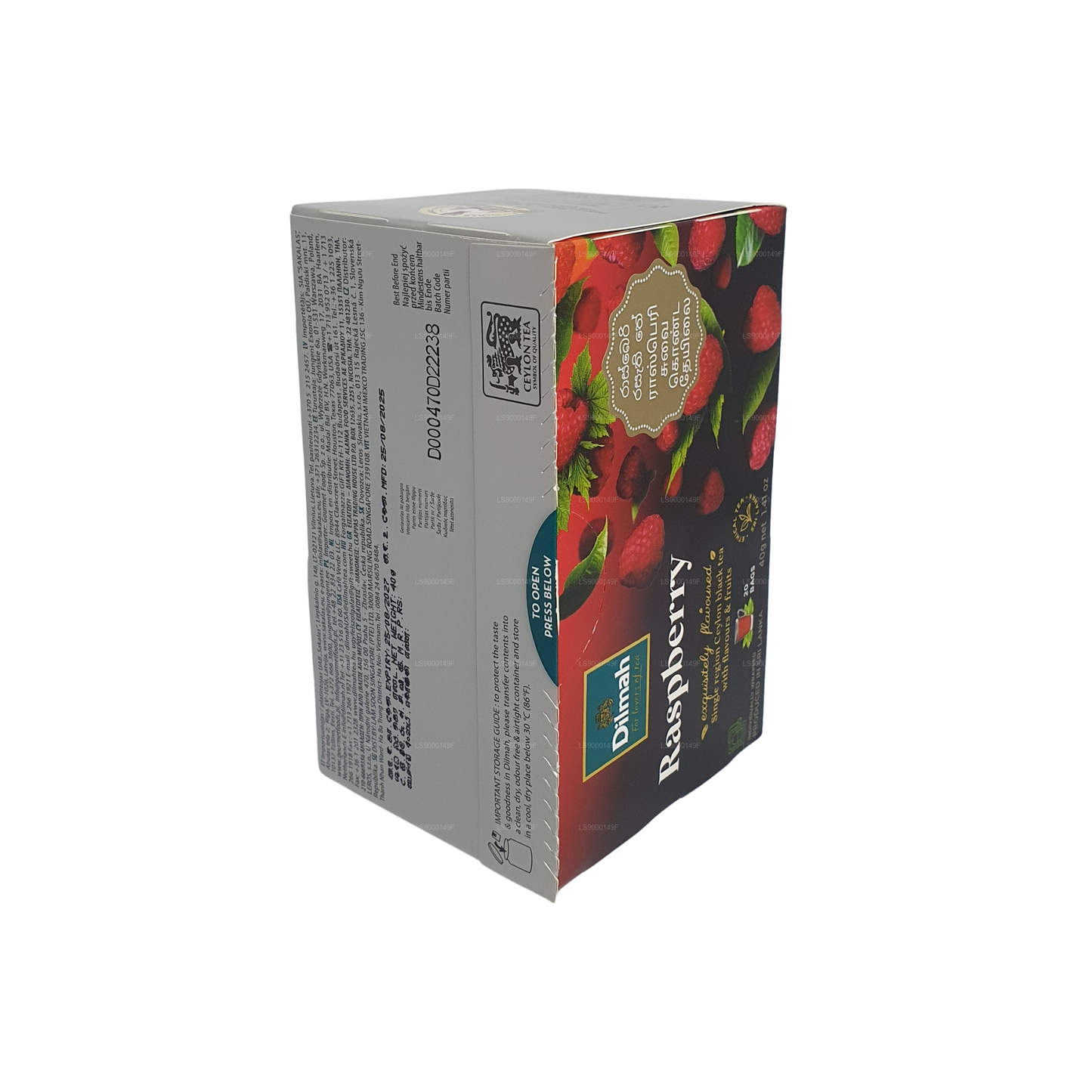 20 bolsitas de té Dilmah Raspberry (30 g)