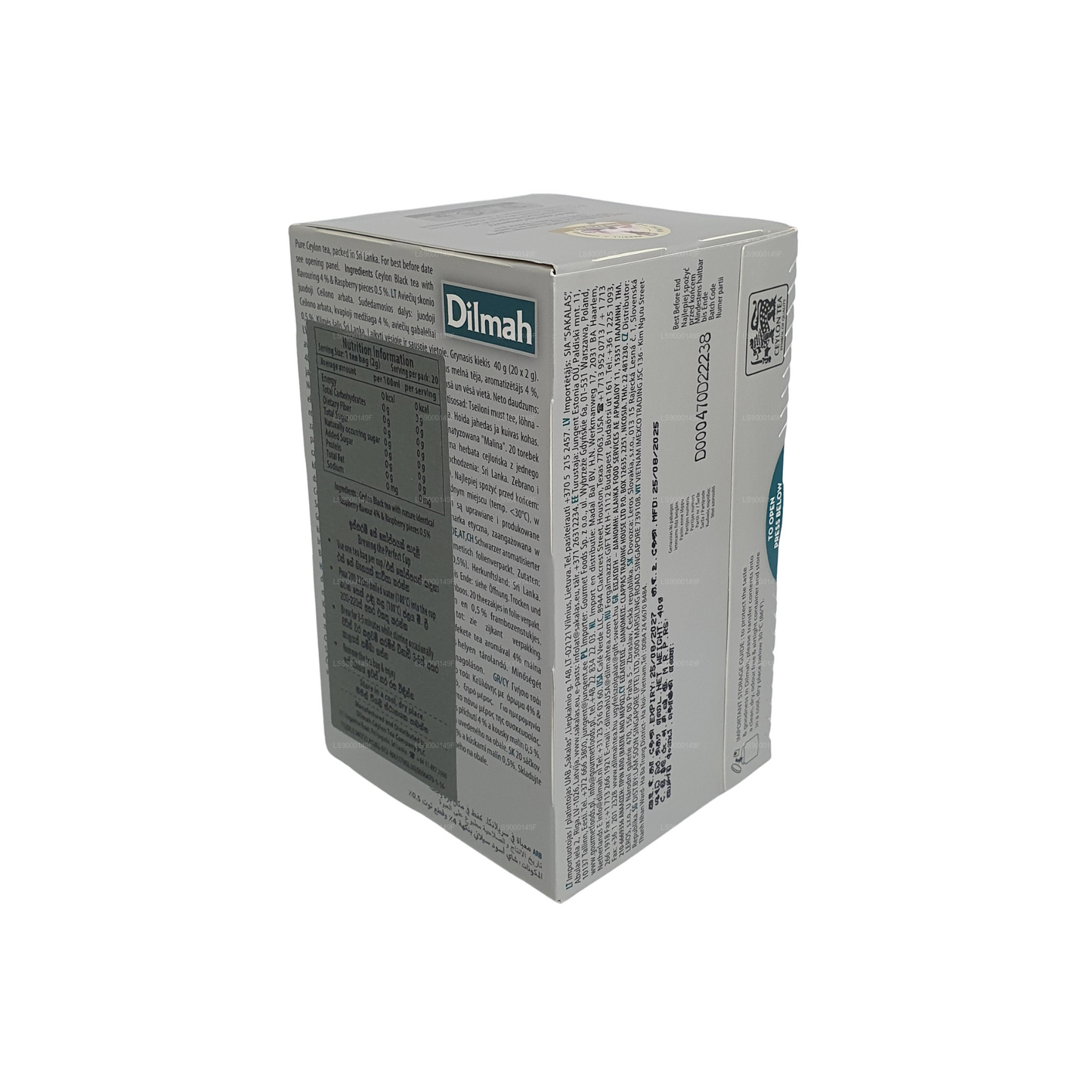 20 bolsitas de té Dilmah Raspberry (30 g)
