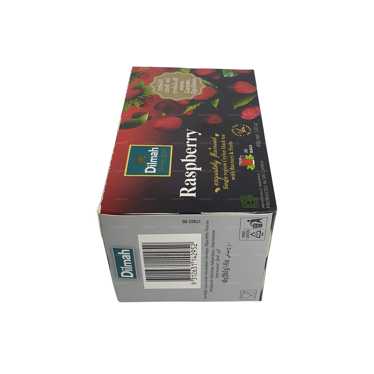 20 bolsitas de té Dilmah Raspberry (30 g)