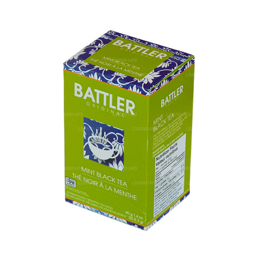 Té negro de menta Battler Original (40 g) 20 bolsitas de té