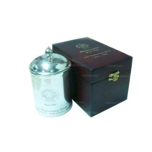 Mackwoods Iconic "160th Anniversary Blend" In A Silver Plated And Handcrafted Caddy In A Wooden Gift Box  (40g)