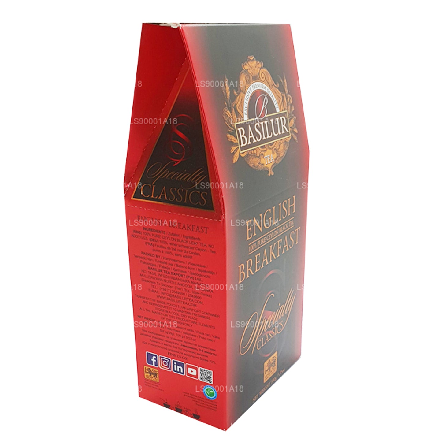 Desayuno inglés Basilur Specialty Classics (100 g)