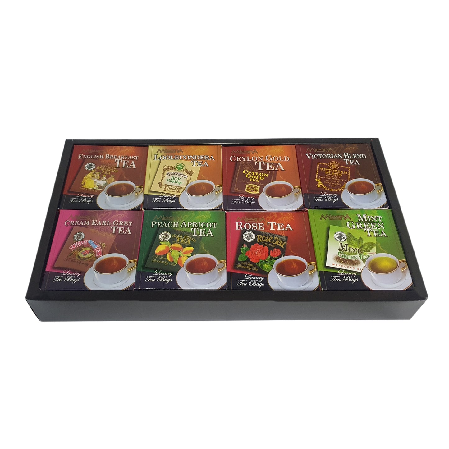 Bolsitas de té Mlesna Sensations de aluminio de lujo con 8 sabores surtidos (160 g)