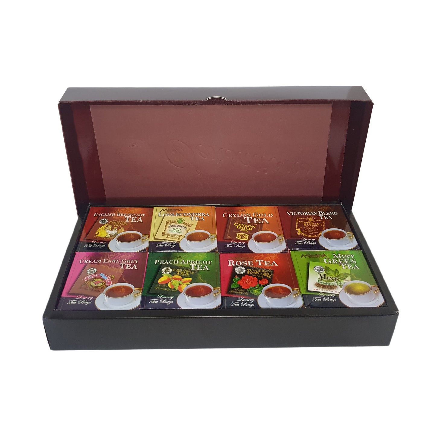 Bolsitas de té Mlesna Sensations de aluminio de lujo con 8 sabores surtidos (160 g)