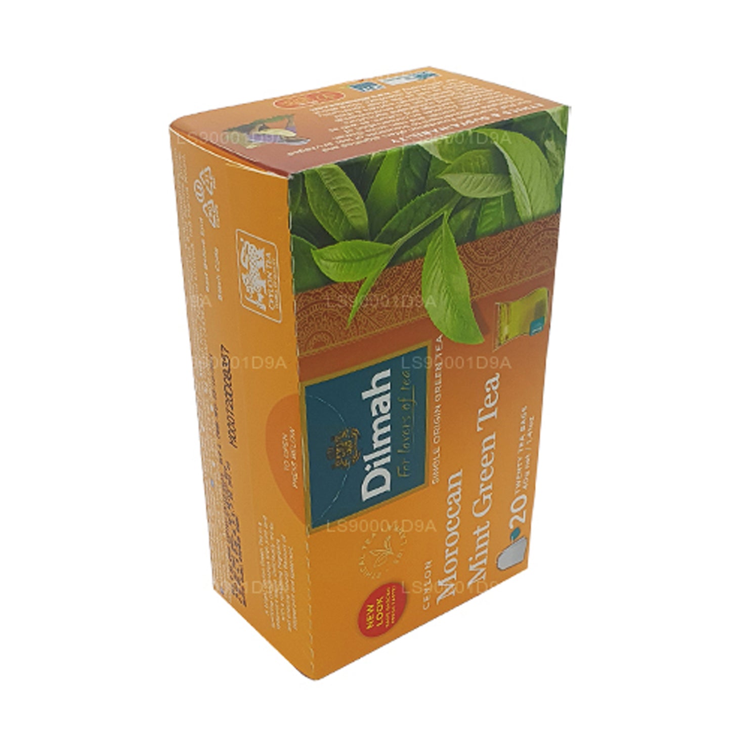 Té verde de menta marroquí Dilmah Ceilán (40 g) 20 bolsitas de té