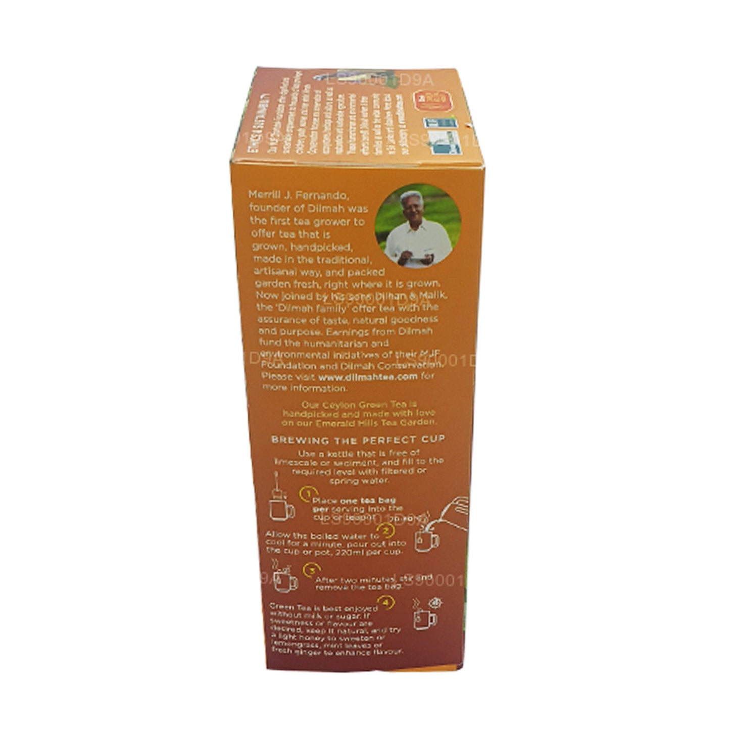 Té verde de menta marroquí Dilmah Ceilán (40 g) 20 bolsitas de té