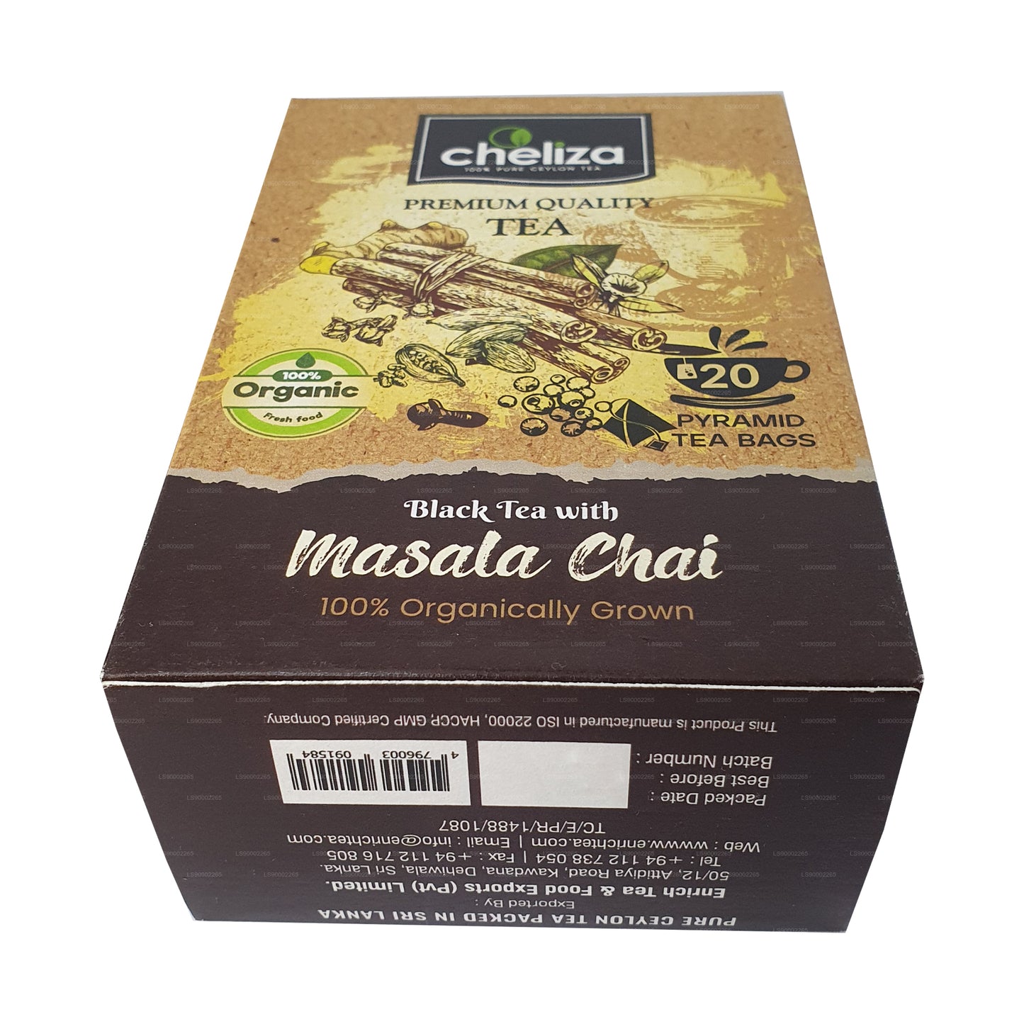 Cheliza Black Tea with Masala Chai (50g) 20 Tea Bags