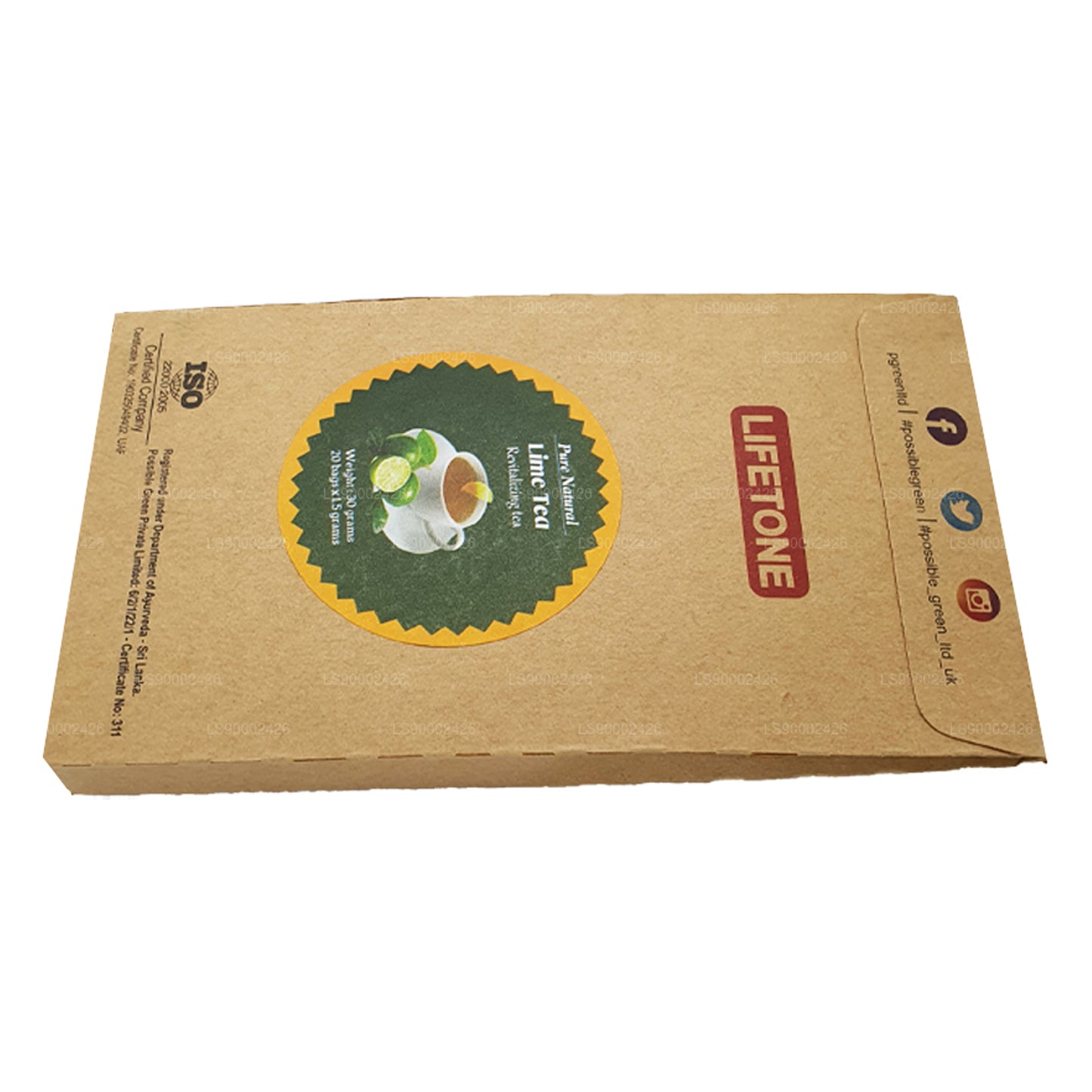 Té de lima Lifetone (30 g) 20 bolsitas de té