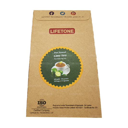 Té de lima Lifetone (30 g) 20 bolsitas de té