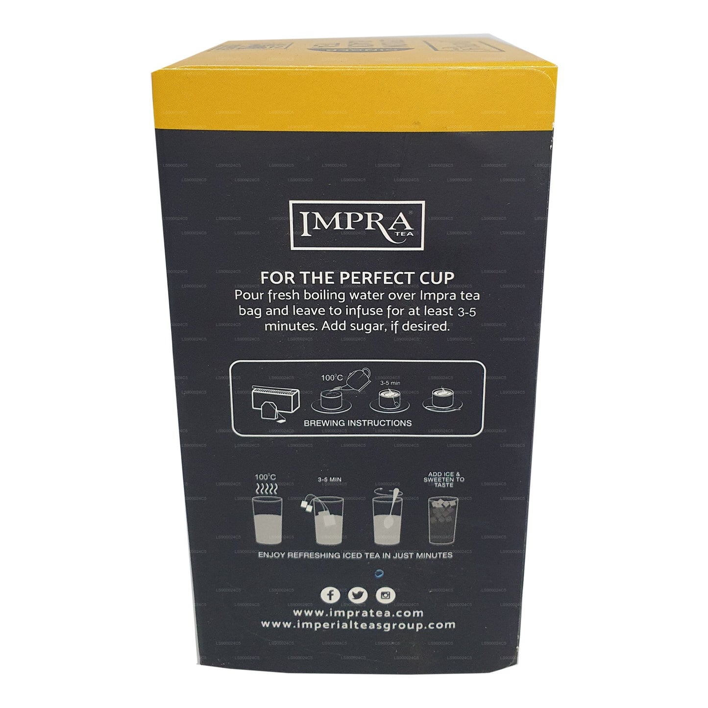 Paquete de 20 bolsitas de té Impra Ginger Foil (40 g)