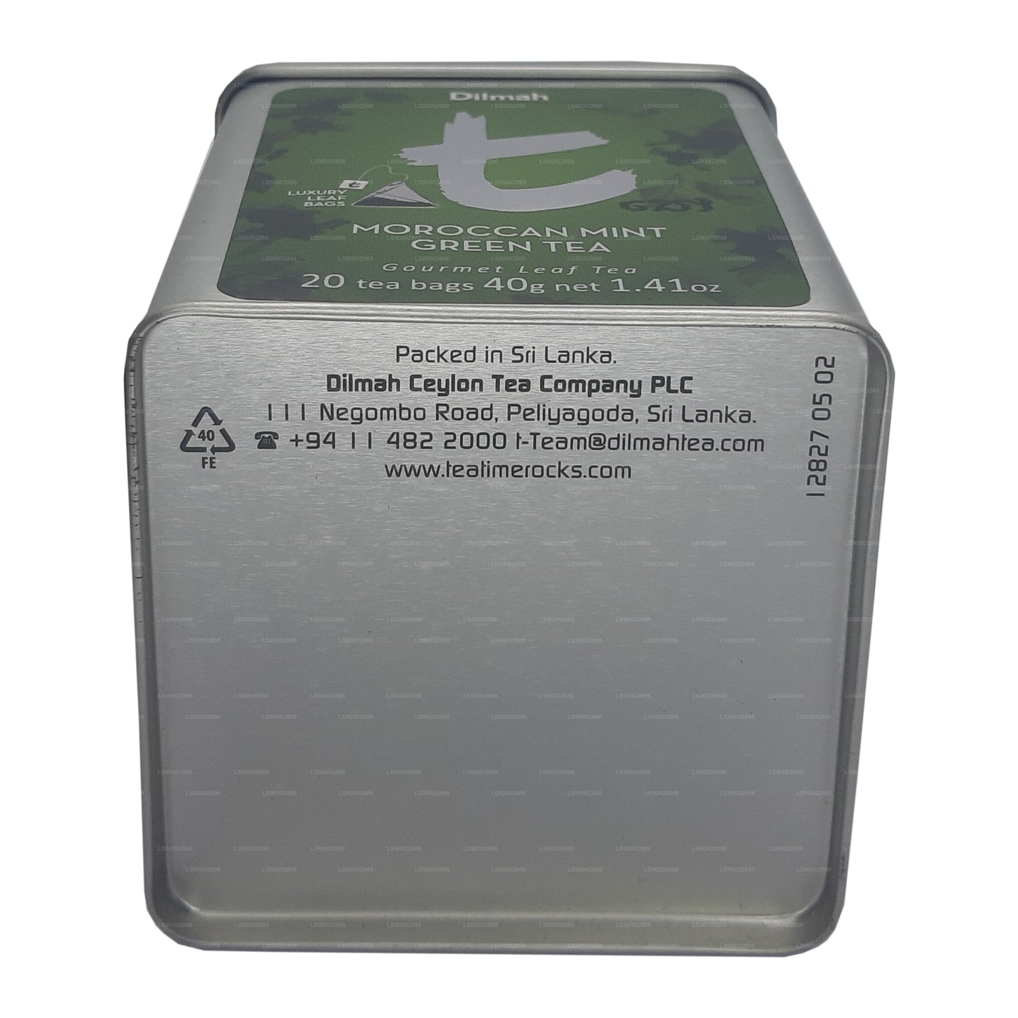 Té verde de menta marroquí de la serie T de Dilmah (40 g)