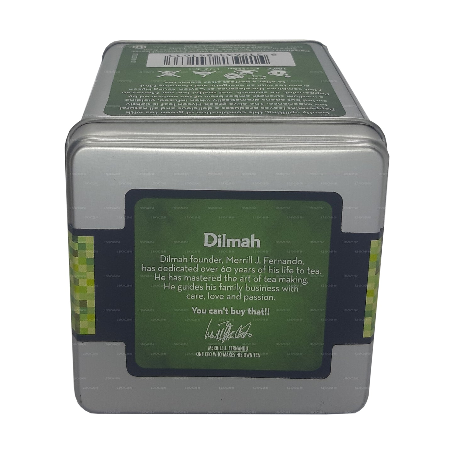 Té verde de menta marroquí de la serie T de Dilmah (40 g)