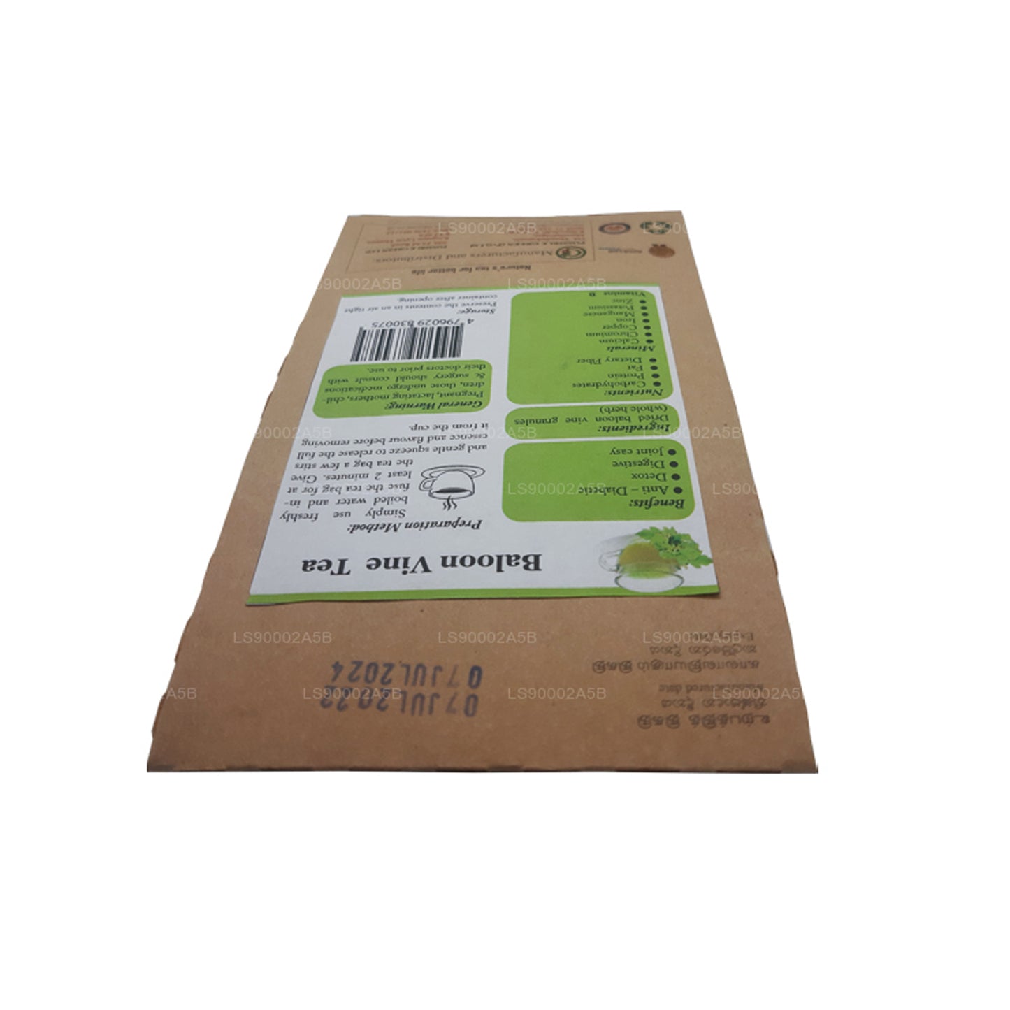 Té Lifetone Balloon Vine (30 g) 20 bolsitas de té