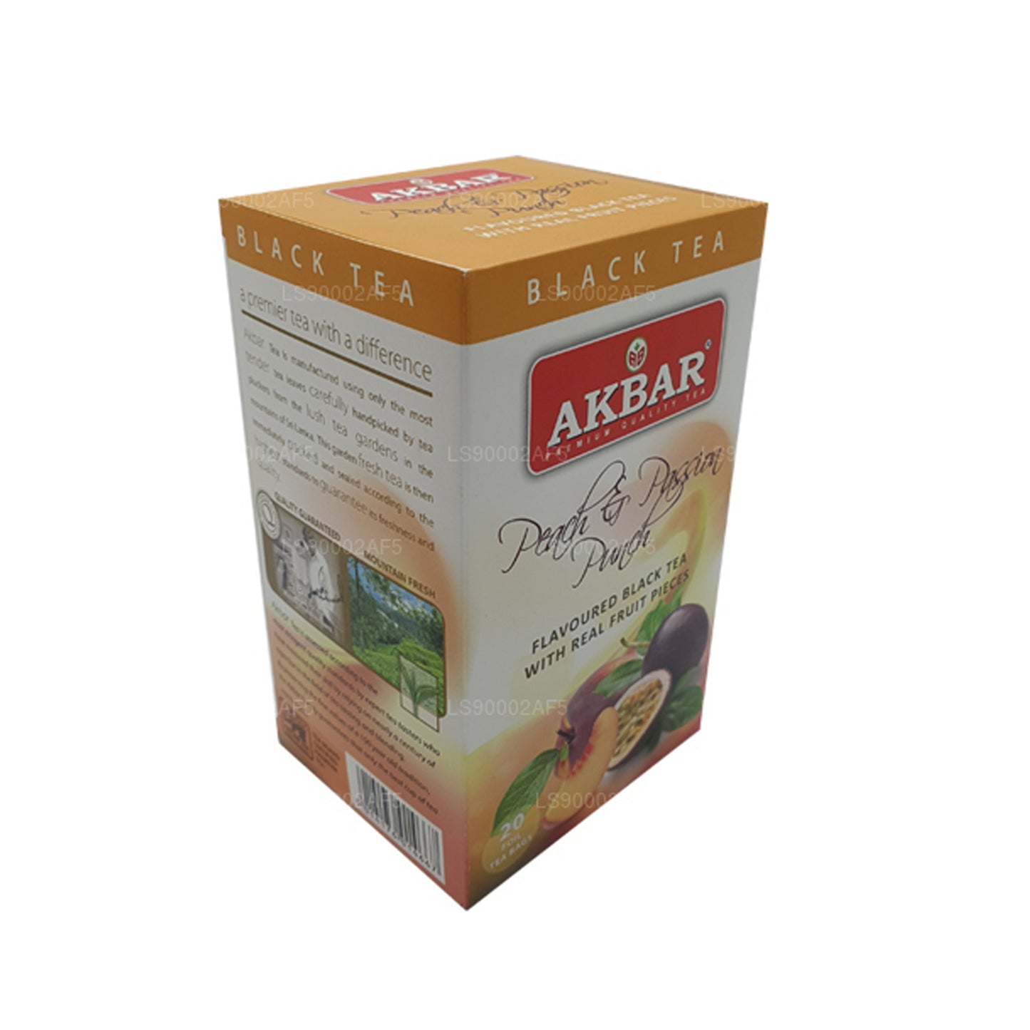 Ponche de melocotón y pasión Akbar (40 g), 20 bolsitas