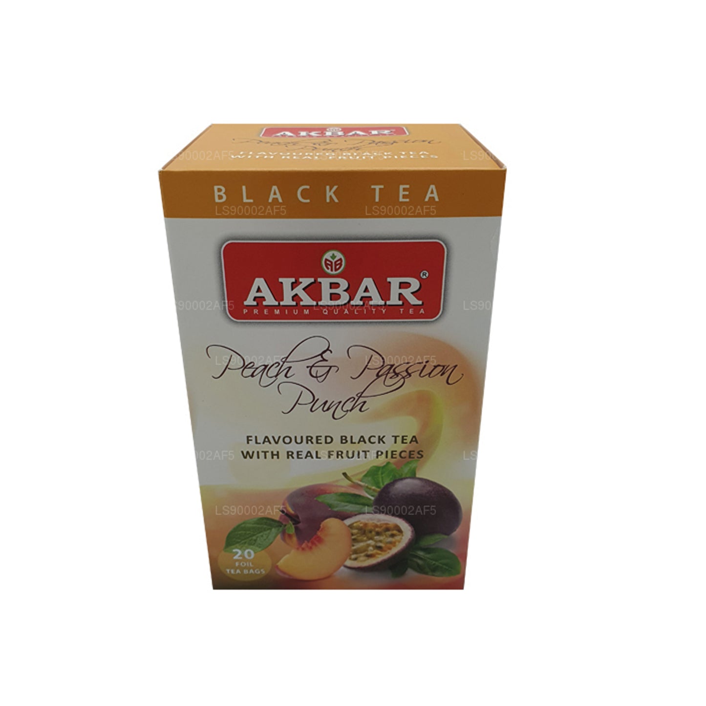 Ponche de melocotón y pasión Akbar (40 g), 20 bolsitas