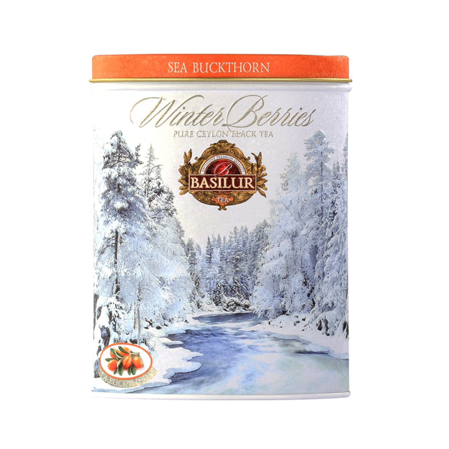 Lata de bayas de invierno Basilur «Sea Buckthorn» (100 g)