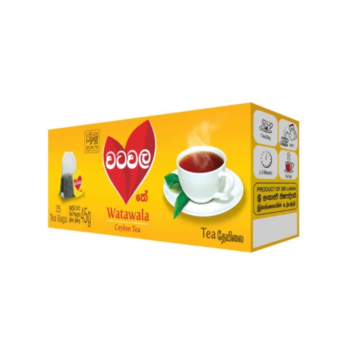 Bolsitas de Té Puro de Ceilán Watawala