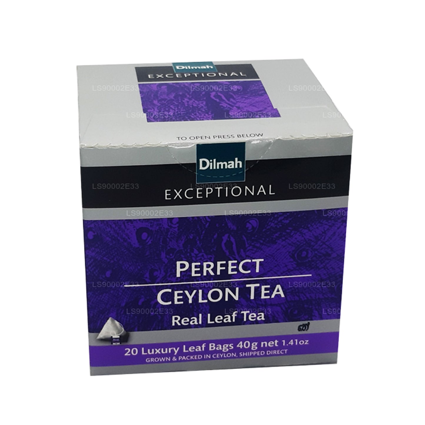Té Dilmah Exceptional Perfect de Ceilán con hojas reales (40 g), 20 bolsas