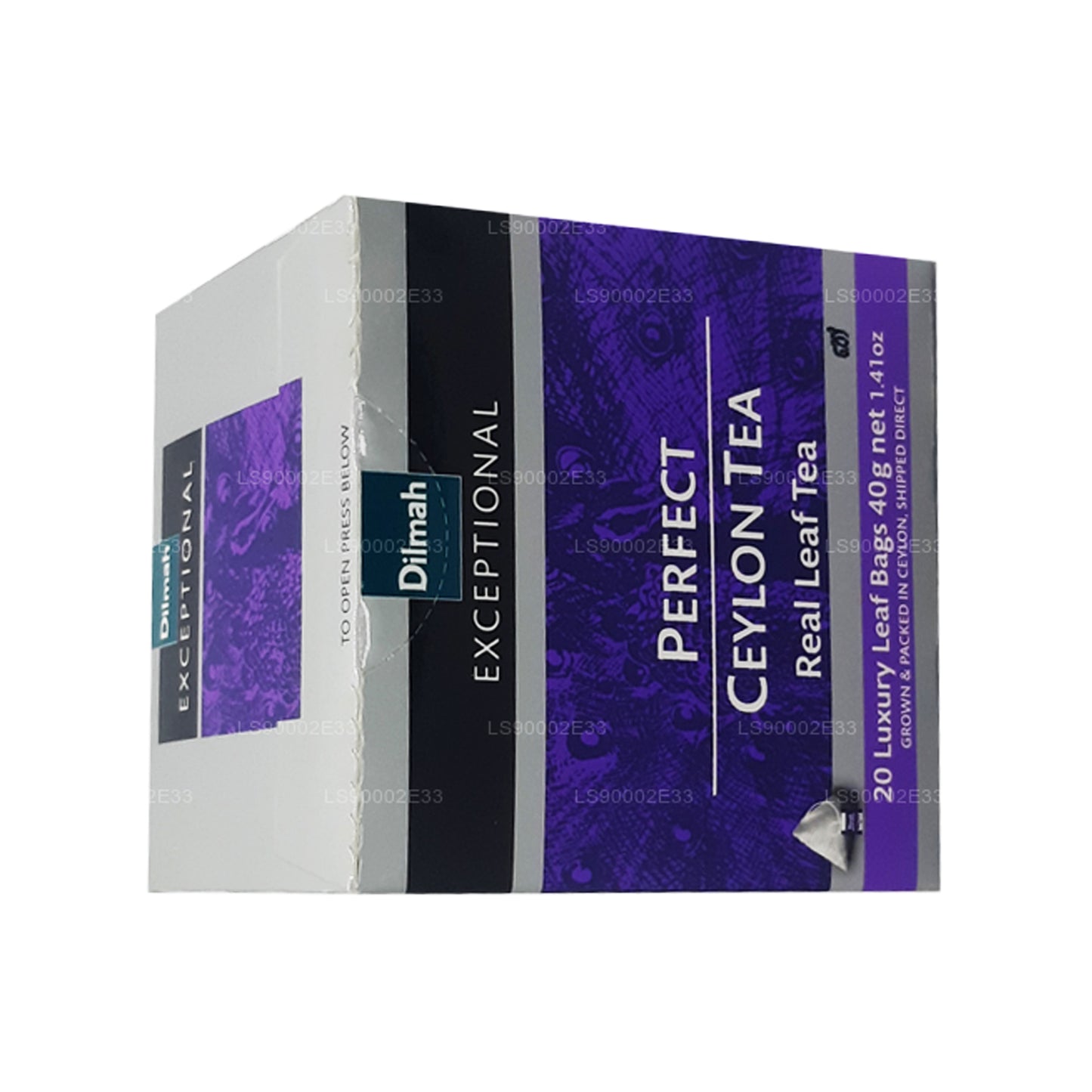 Té Dilmah Exceptional Perfect de Ceilán con hojas reales (40 g), 20 bolsas
