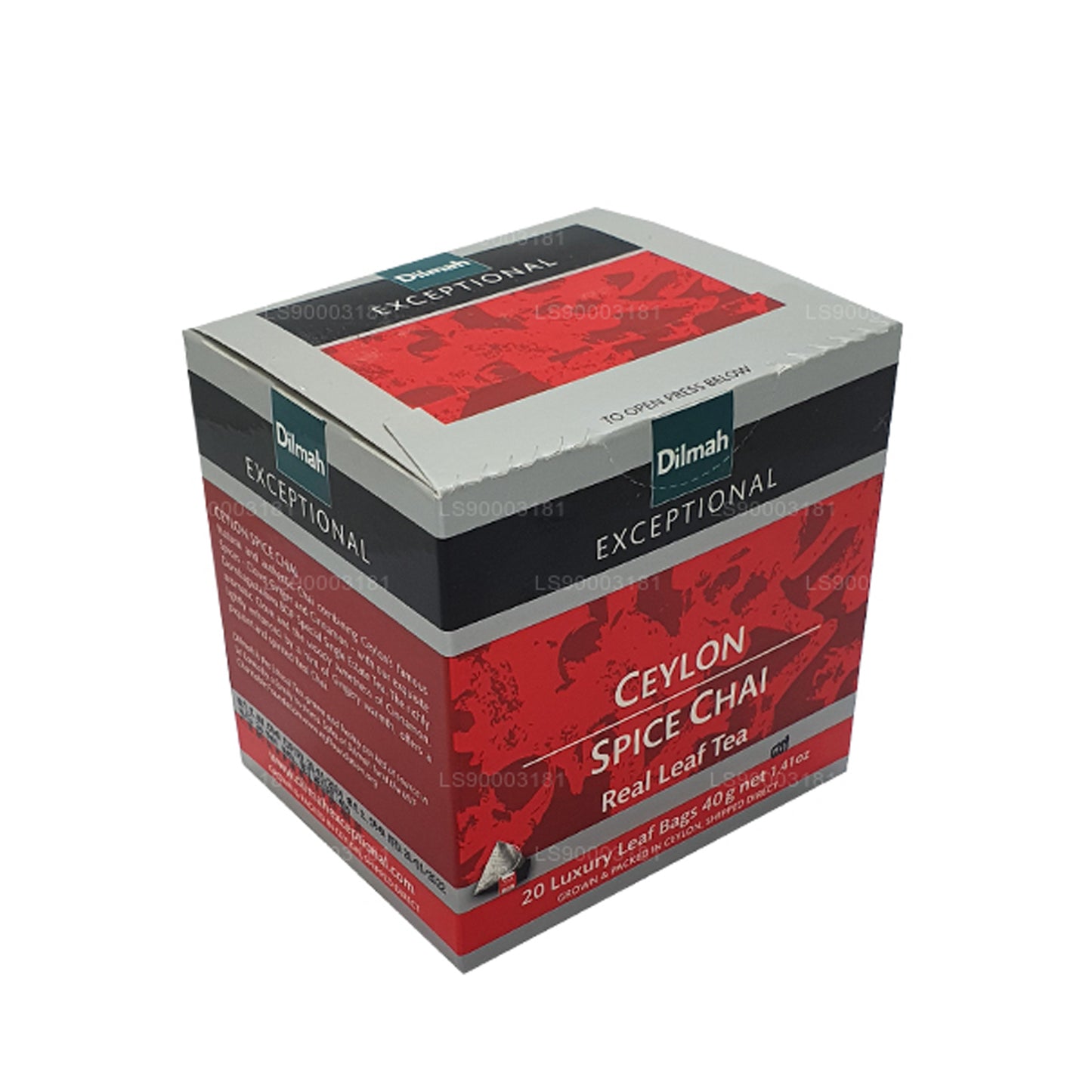 Dilmah Exceptional Ceylon Spice Chai (40 g) 20 bolsitas de té