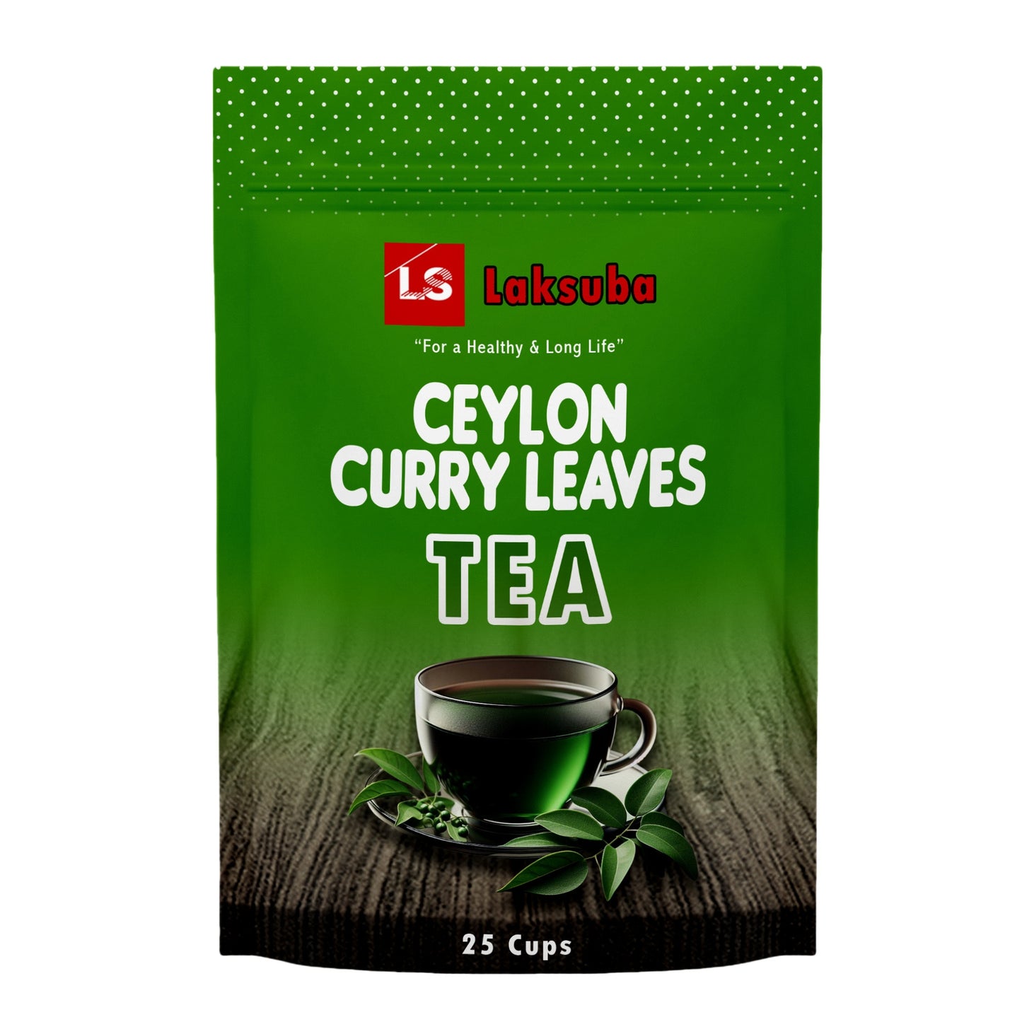 Té de hojas de curry de Ceilán Laksuba (37,5 g) 25 bolsitas