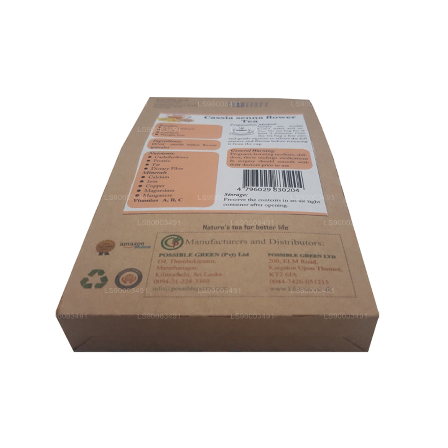 Té de flores de Senna Lifetone (30 g)