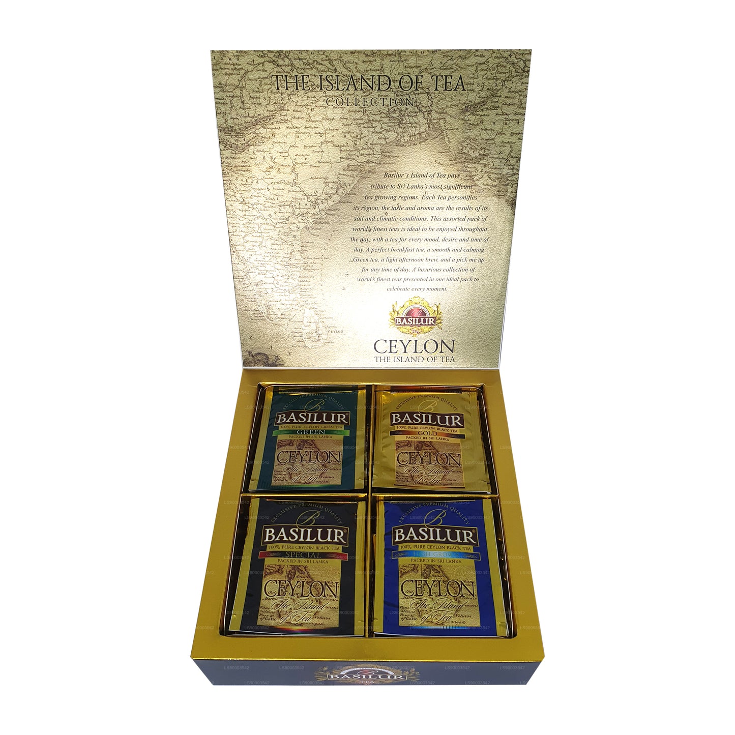 Isla de té Basilur «Isla de té variada», 40 bolsas de té envueltas