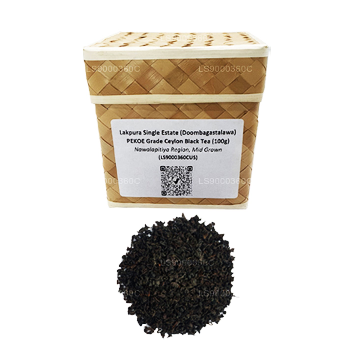Té negro de Ceilán Lakpura Single Estate (Doombagastalawa) de grado PEKOE (100 g)
