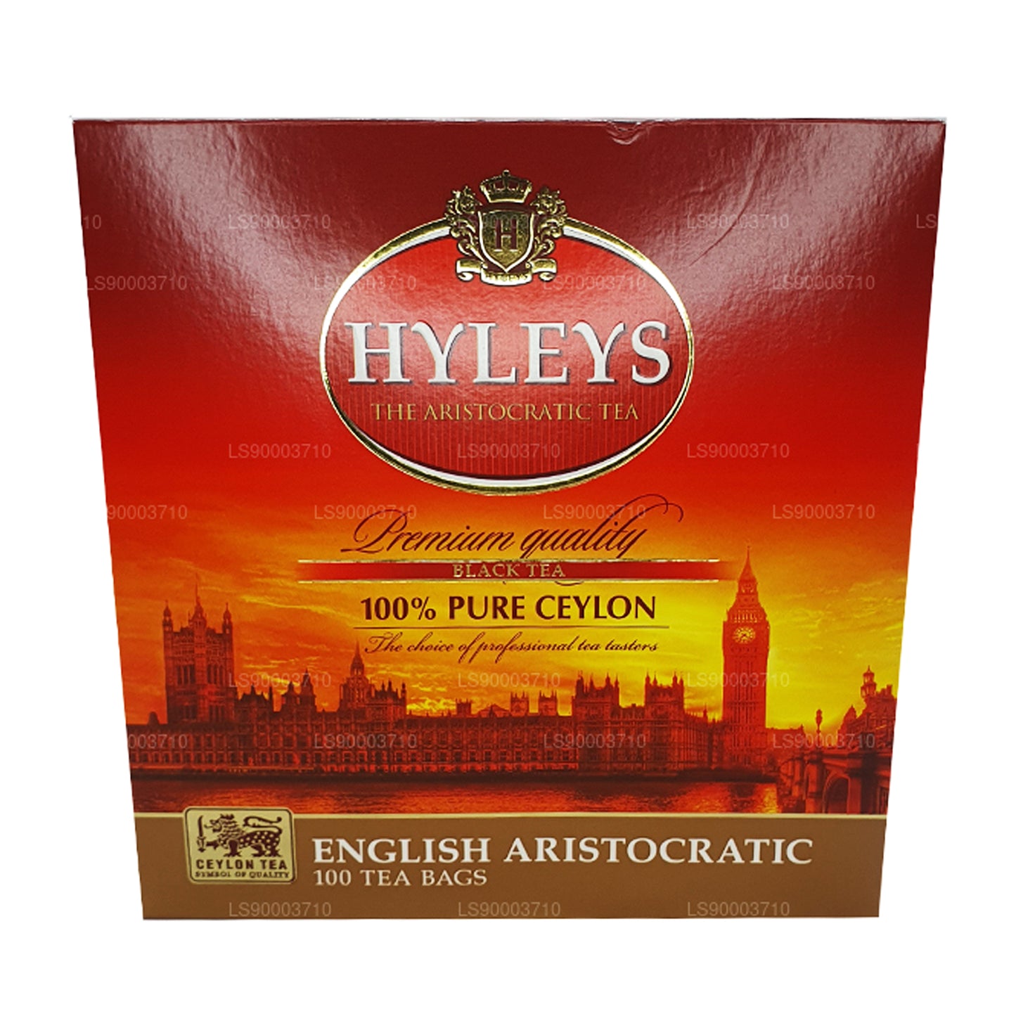Té negro de alta calidad HYLEYS, 100 bolsitas de té (200 g)