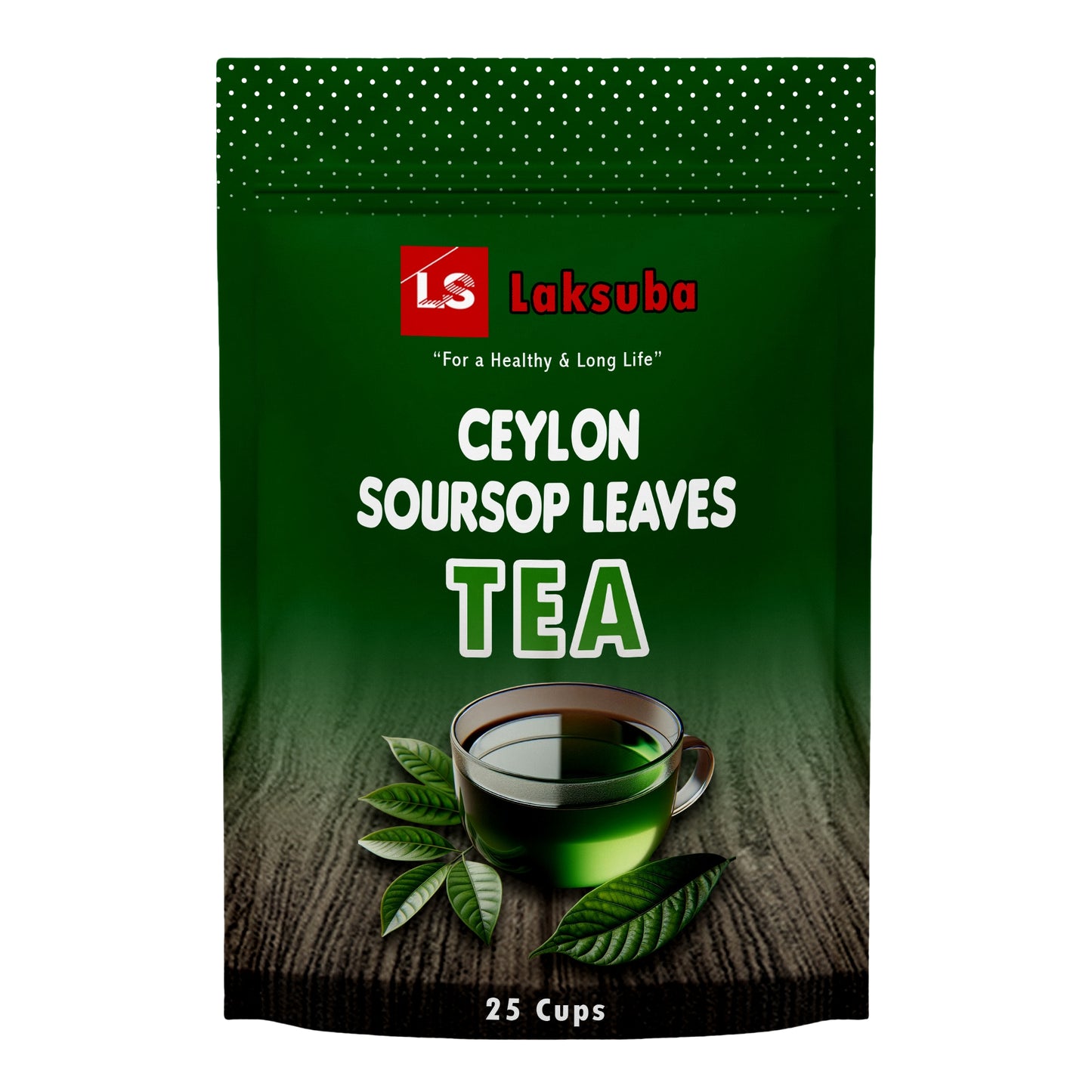 Té de hojas de guanábana Laksuba de Ceilán (37,5 g) 25 bolsitas