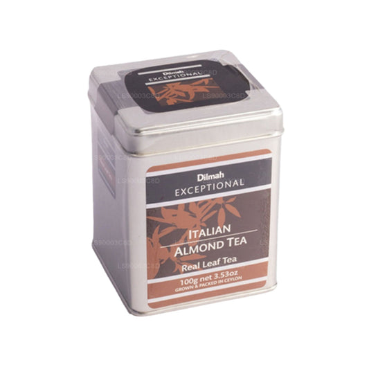Té Dilmah Excepcional de Almendra Italiana (100g) Caja de hojalata