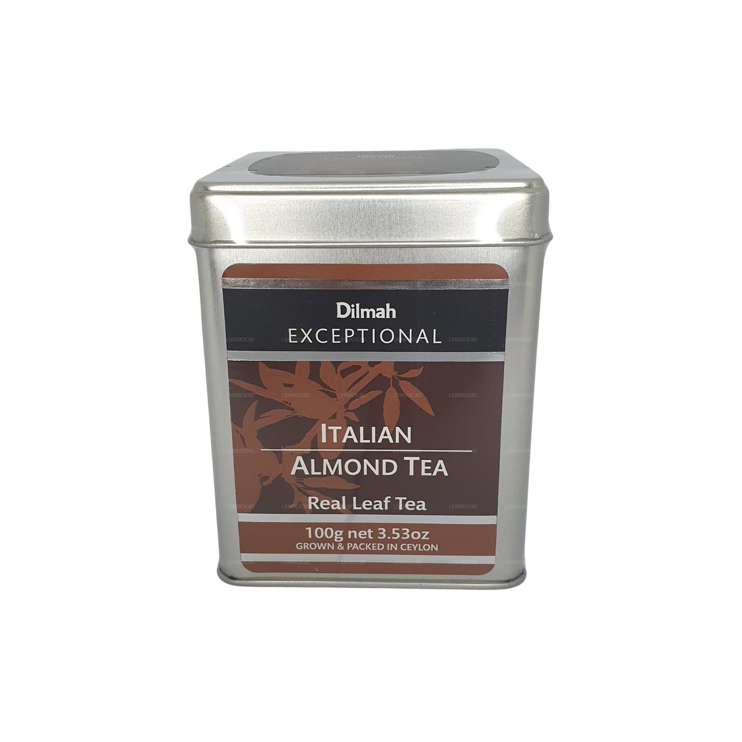 Té Dilmah Excepcional de Almendra Italiana (100g) Caja de hojalata
