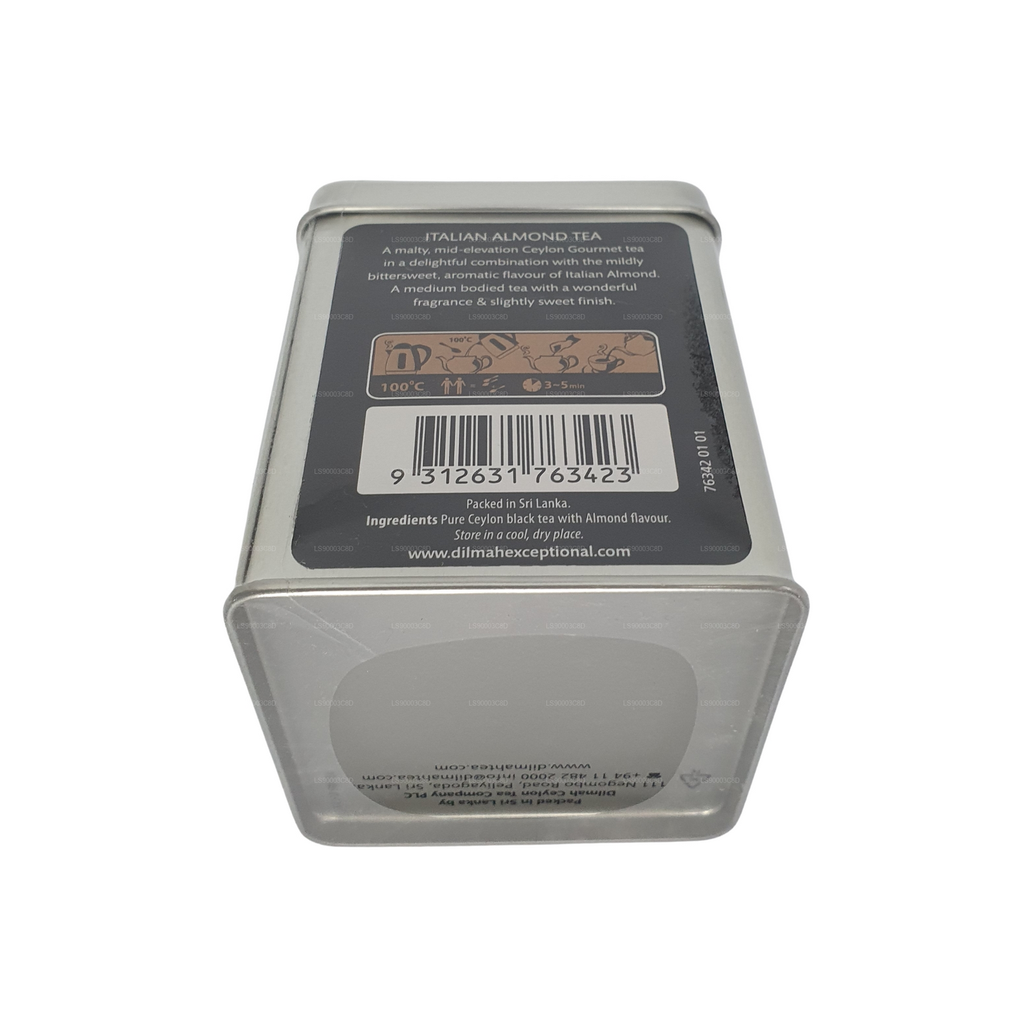 Té Dilmah Excepcional de Almendra Italiana (100g) Caja de hojalata