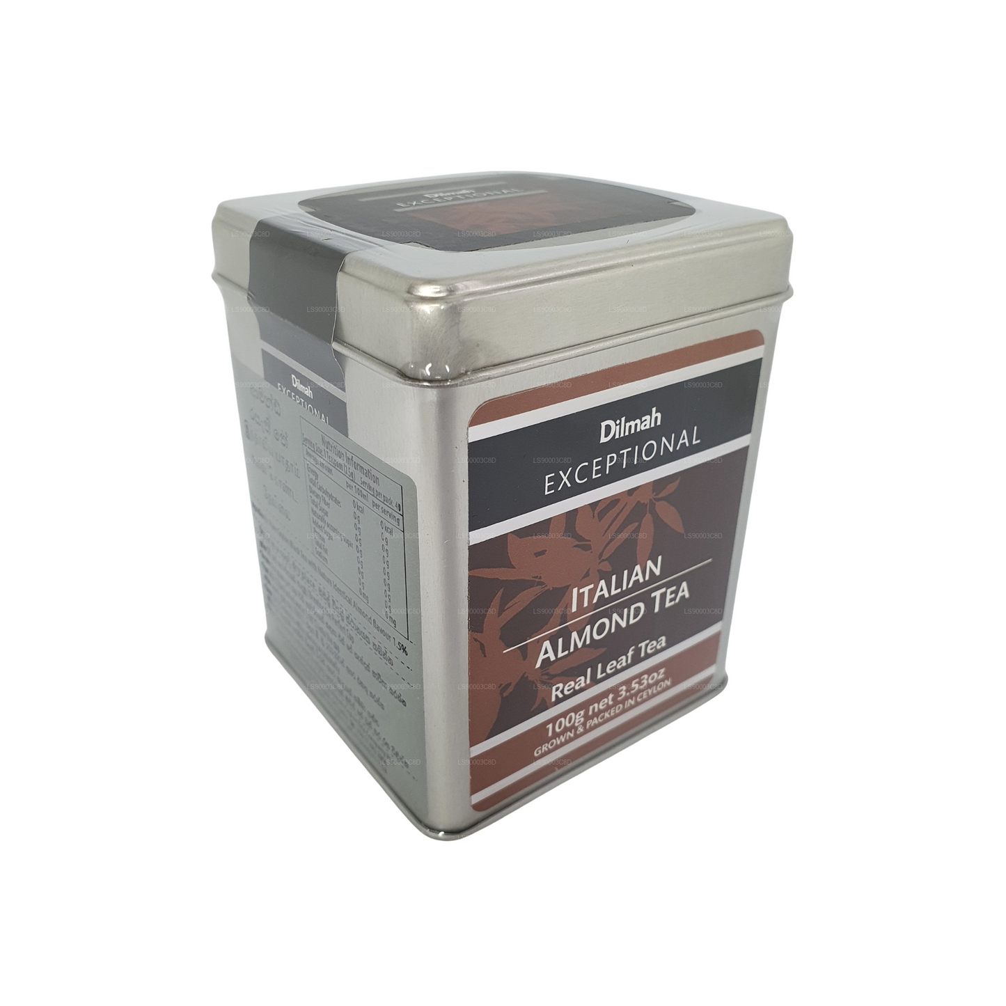 Té Dilmah Excepcional de Almendra Italiana (100g) Caja de hojalata