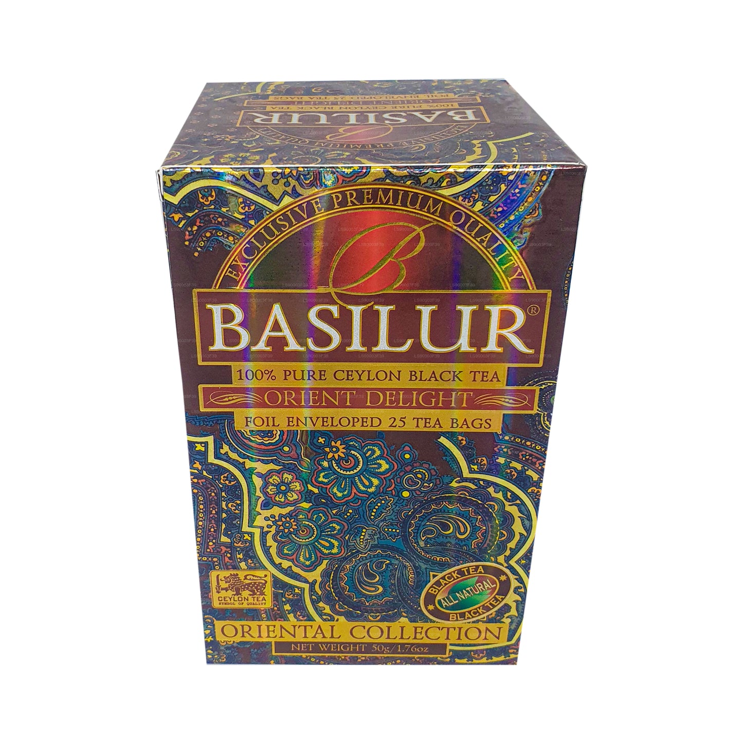 Basilur Oriental Collection Orient Delight Pure Ceylon Black Tea (50g) 25 Tea Bags
