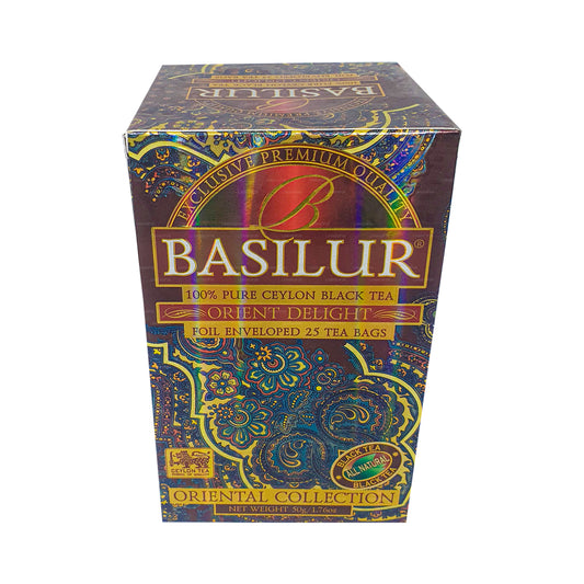 Basilur Oriental Collection Orient Delight Pure Ceylon Black Tea (50g) 25 Tea Bags