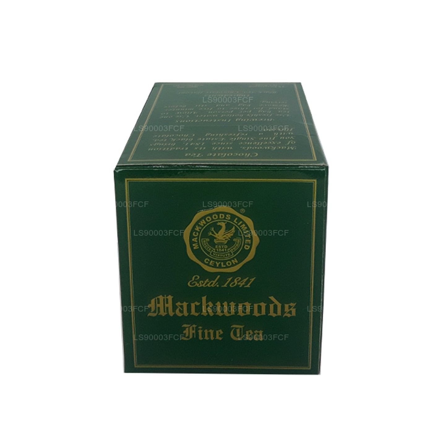 Té negro de Ceilán Mackwoods Single Estate con sabor a chocolate (50 g) 25 bolsitas de té