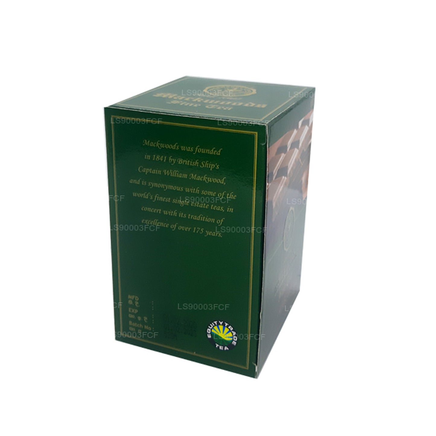 Té negro de Ceilán Mackwoods Single Estate con sabor a chocolate (50 g) 25 bolsitas de té