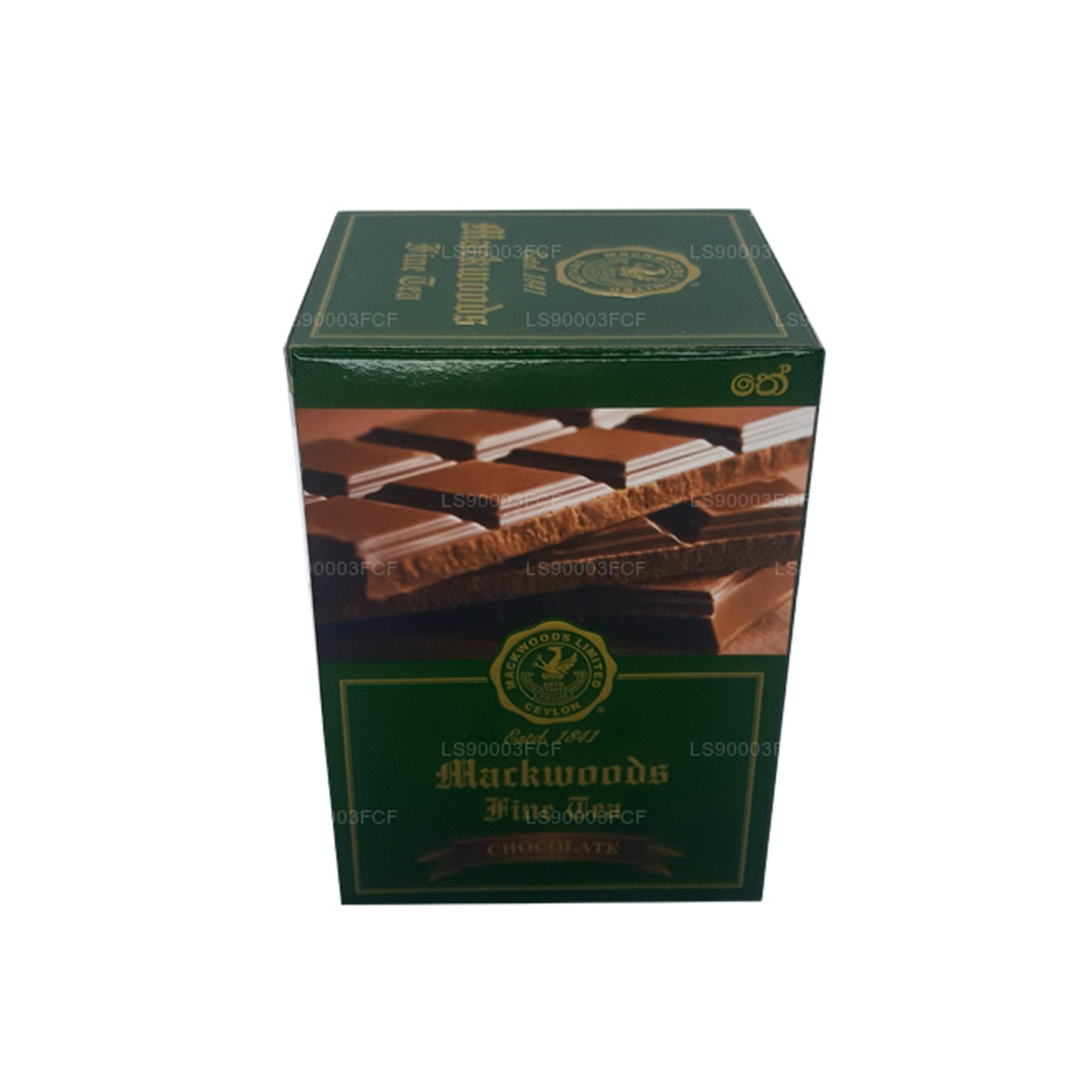 Té negro de Ceilán Mackwoods Single Estate con sabor a chocolate (50 g) 25 bolsitas de té