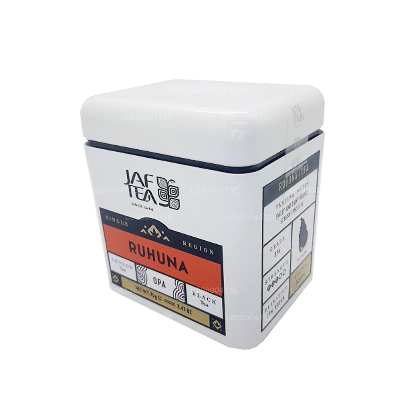 Té Jaf, colección de una sola región, Ruhuna OPA (70 g), lata