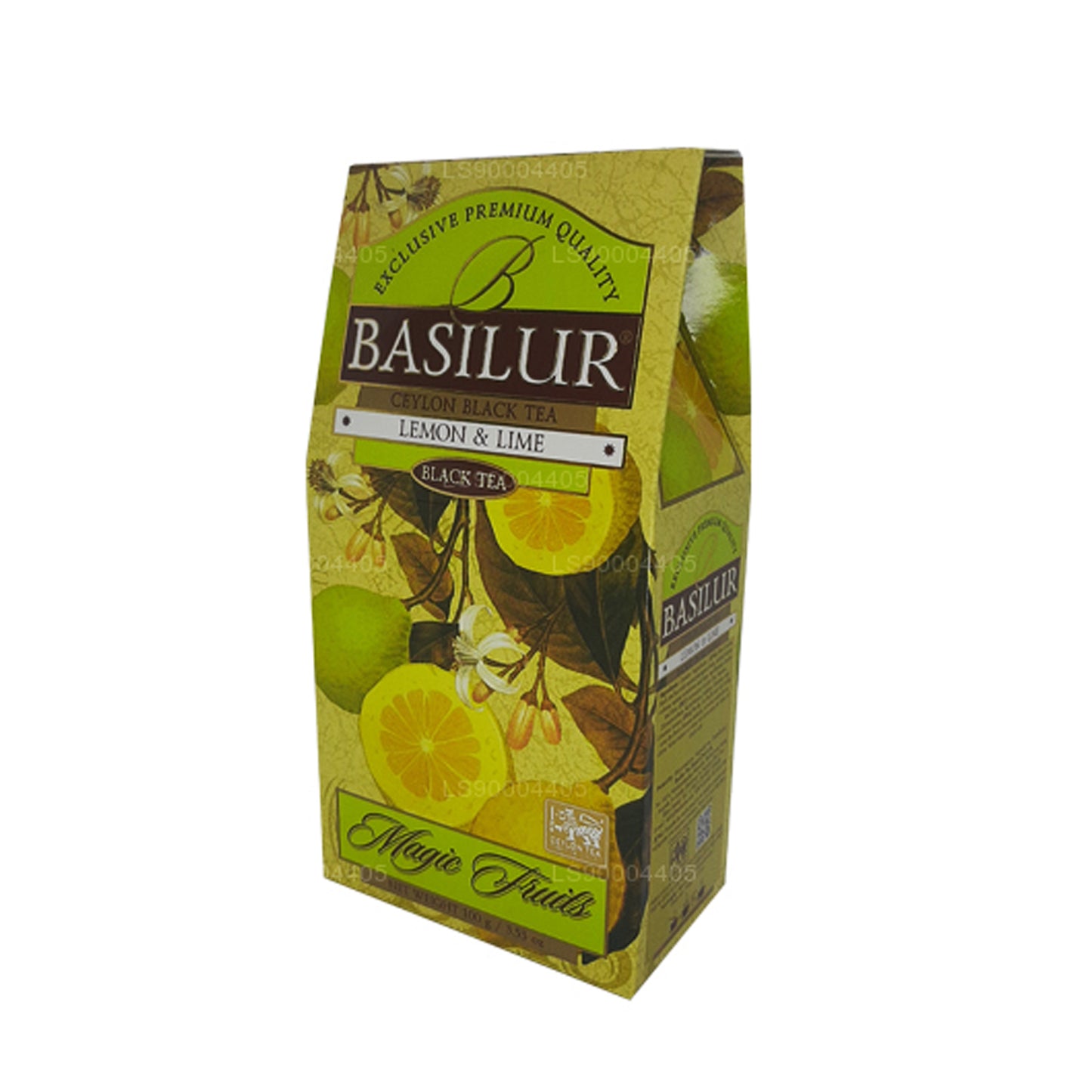 Té negro de Ceilán con limón y lima Basilur (100 g)