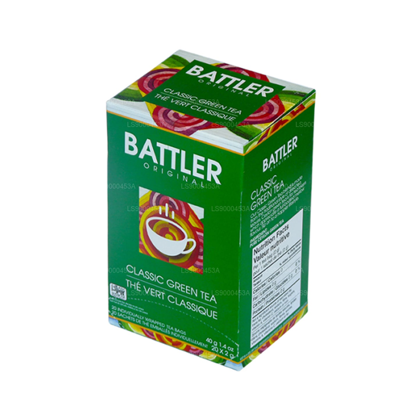 Té verde clásico Battler Original (40 g) 20 bolsitas de té