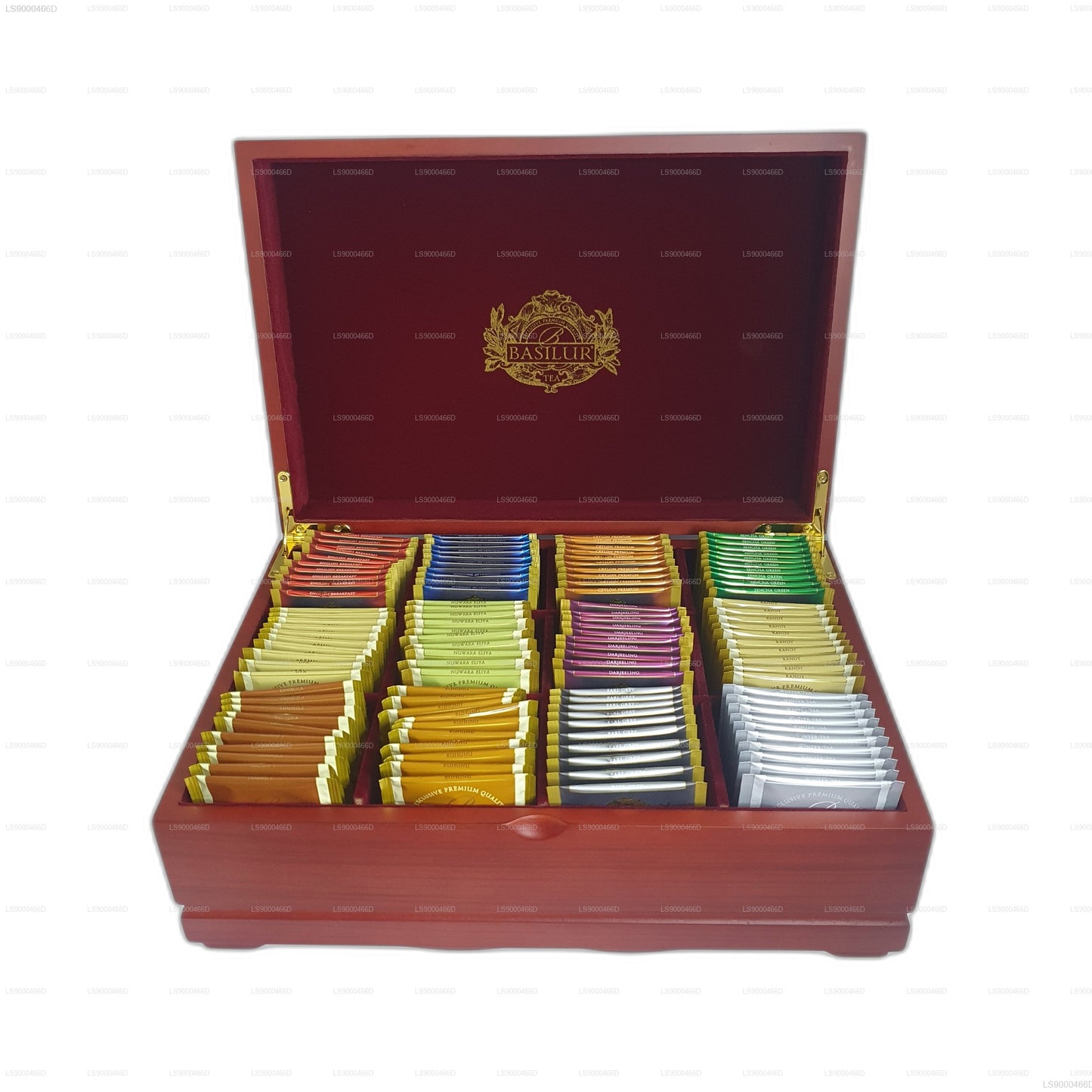 Basilur Executive Gifts - Presentador de Madera Surtido (235 g) - 120 Bolsitas de Té