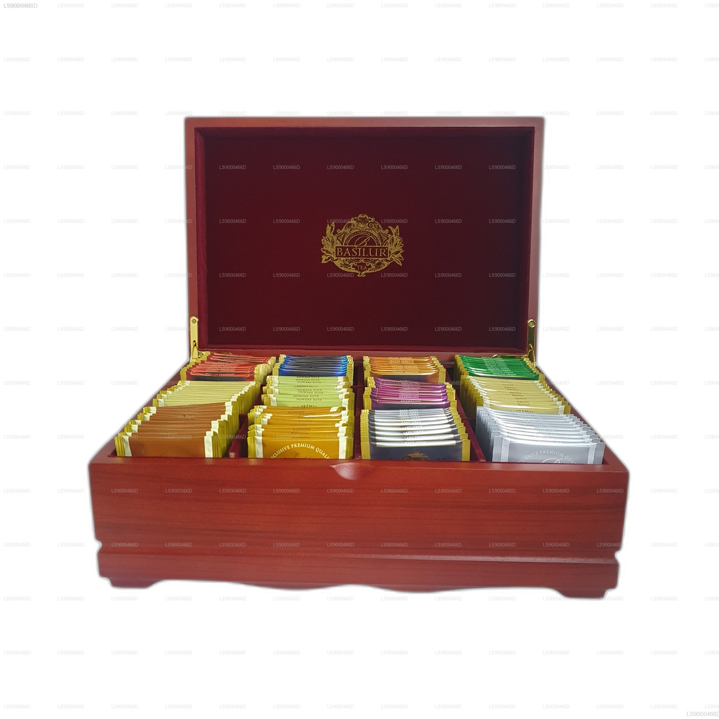 Basilur Executive Gifts - Presentador de Madera Surtido (235 g) - 120 Bolsitas de Té