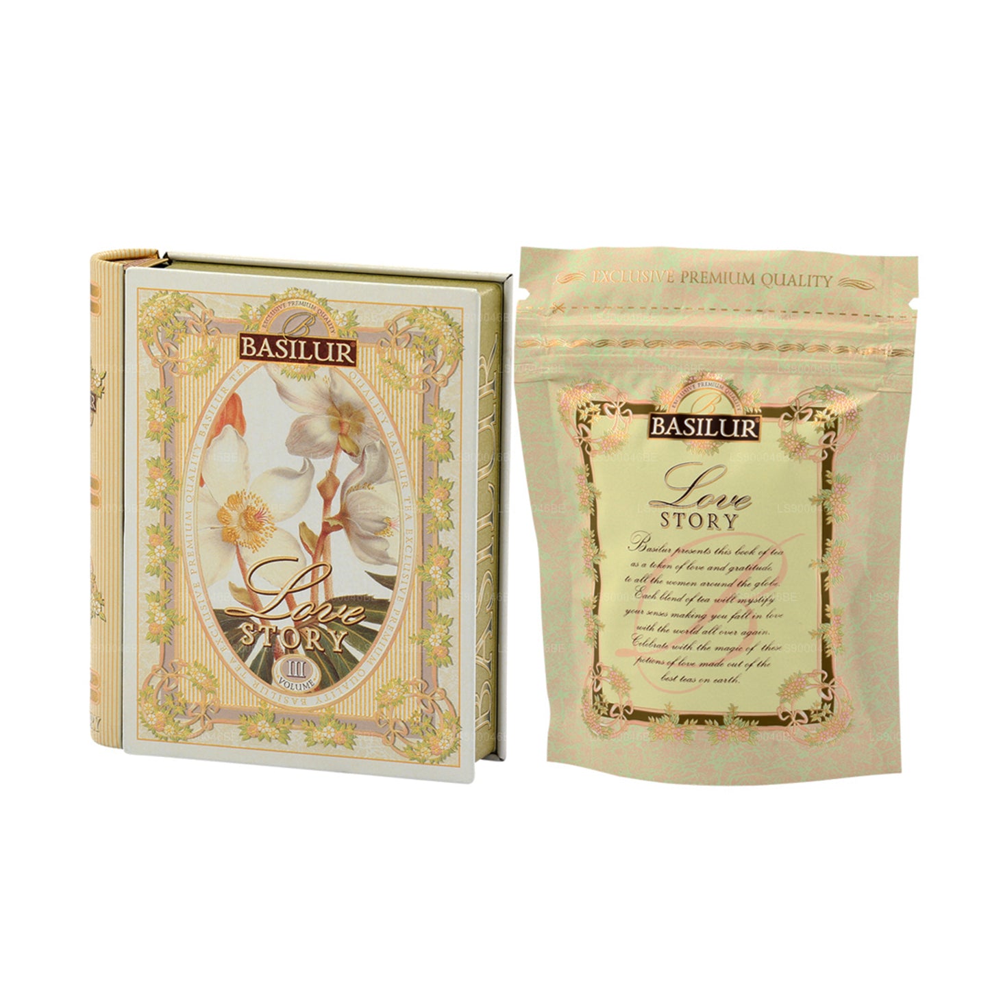 Cuaderno de té Basilur «Miniature Tea Book - Love Story Volume III» (10 g)