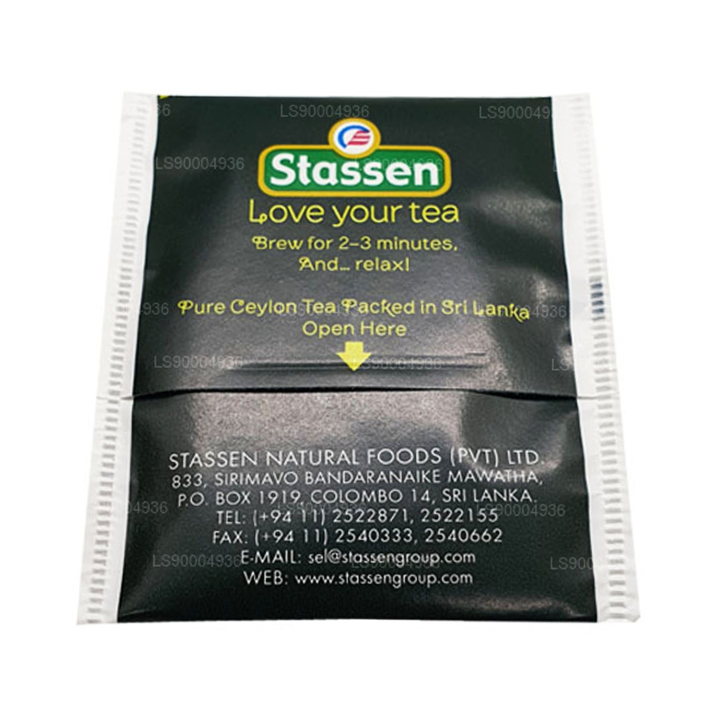 Té orgánico verde Stassen (50 g) 25 bolsitas de té